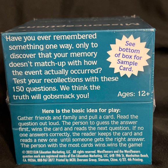 Word Teasers Misconceptions Conversation Card Game - Picture 4 of 6